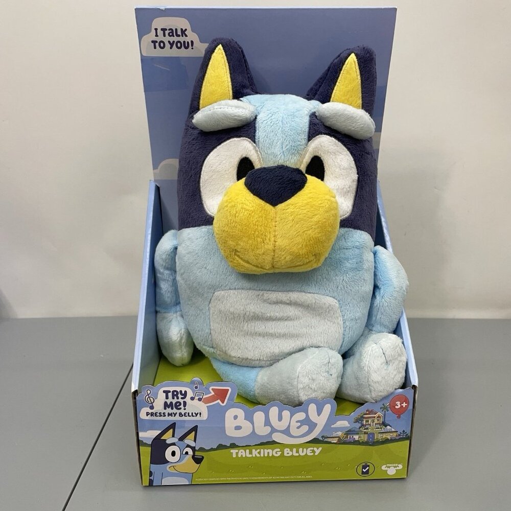 New‎ Bluey Plush 13” Talking Toy - Says 9 Phrases - Plays Theme Song